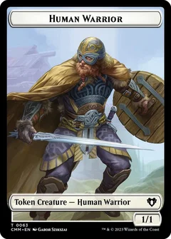 Human Warrior // Zombie Army Double-Sided Token 63 // 69
