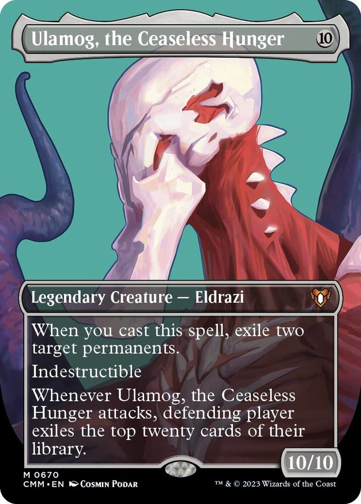 Ulamog, the Ceaseless Hunger (Borderless) Foil
