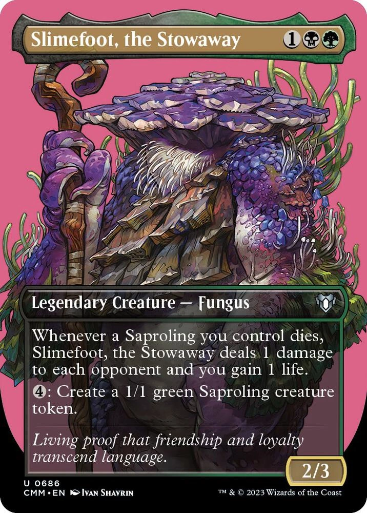 Slimefoot, the Stowaway (Borderless) Foil