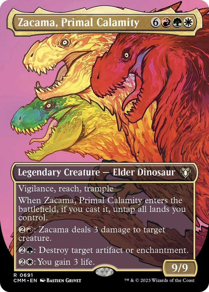 Zacama, Primal Calamity (Borderless) Foil