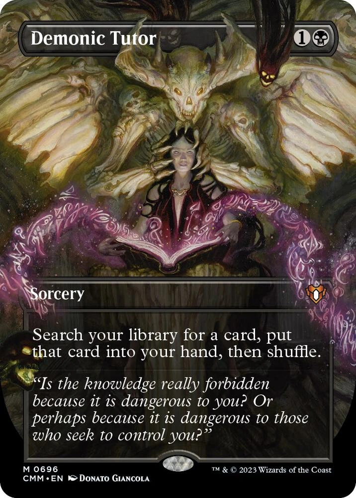 Demonic Tutor (Borderless) Foil
