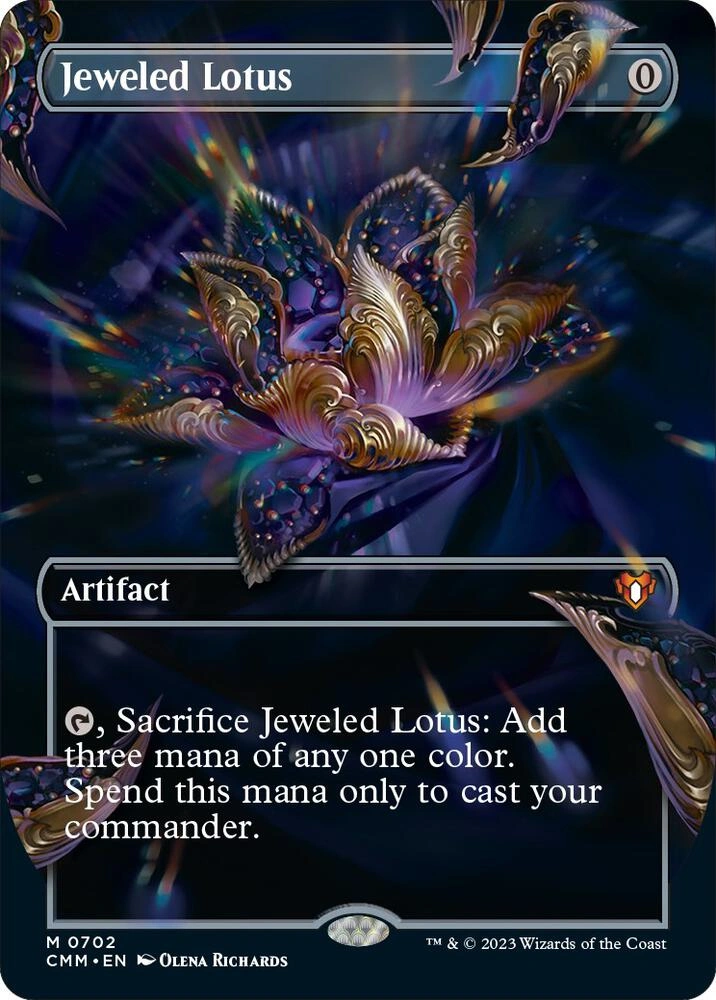 Jeweled Lotus (Borderless) Foil