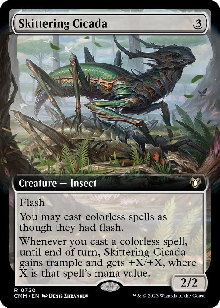 Skittering Cicada (Extended Art) Foil