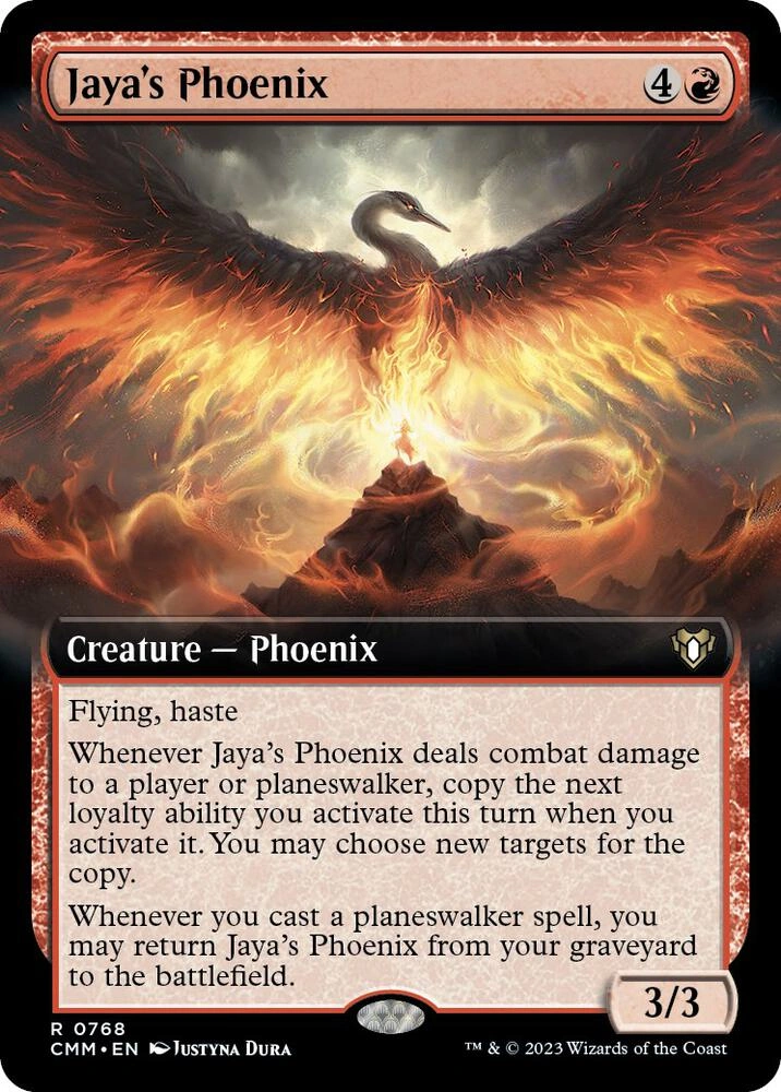 Jaya's Phoenix (Extended Art) Foil