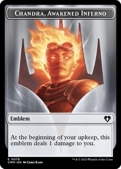 Emblem - Chandra, Awakened Inferno // Wizard Double-Sided Token 78 // 71