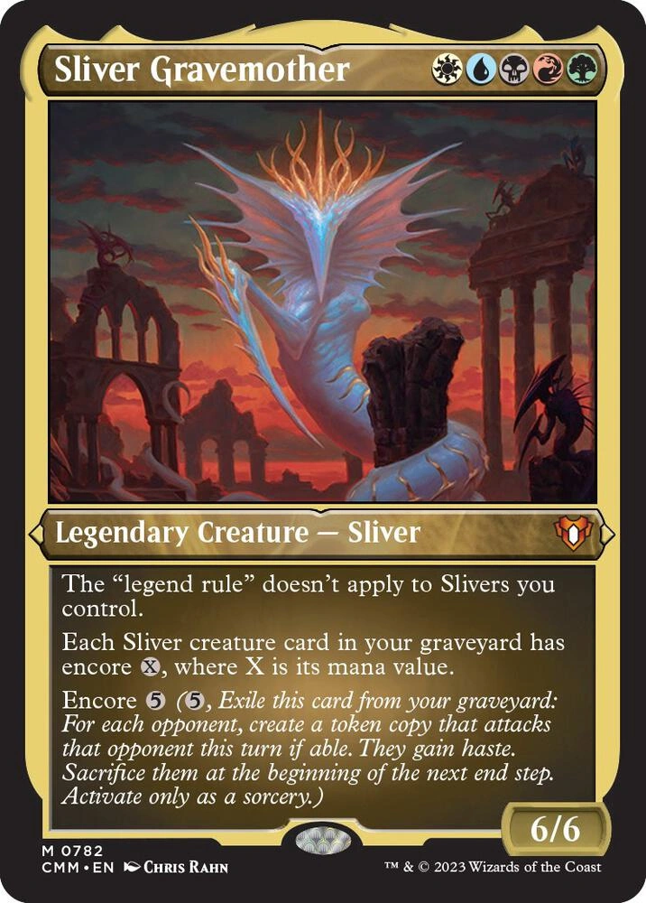 Sliver Gravemother (Display Commander) (Foil Etched) - Thick Stock