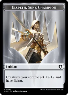 Emblem - Elspeth, Sun's Champion // Copy (0055) Double-Sided Token 80 // 55