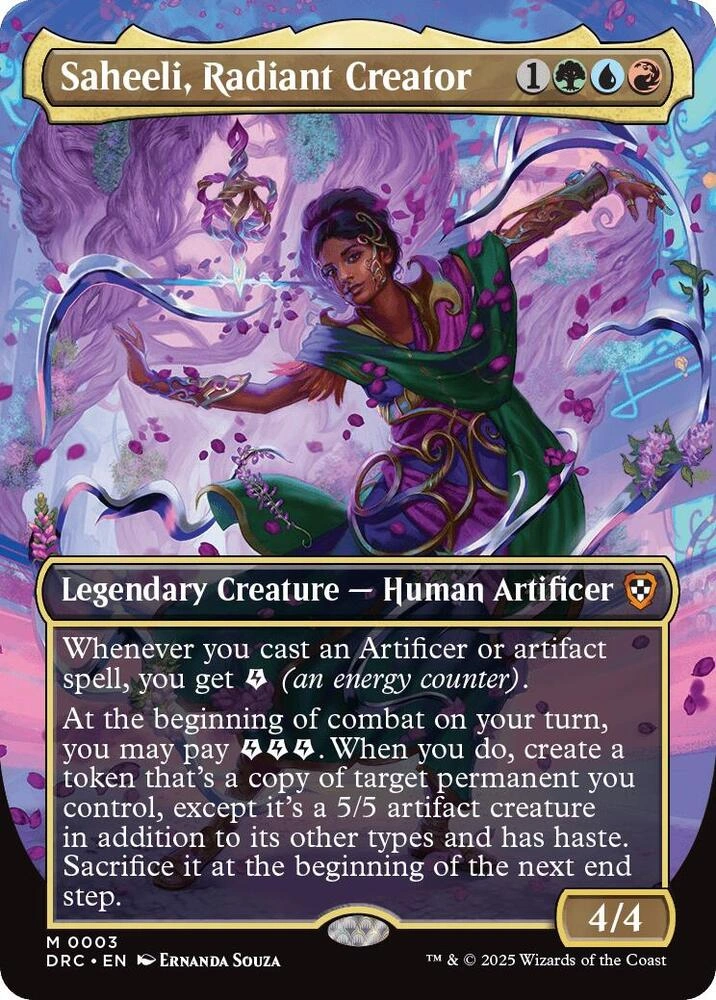 Saheeli, Radiant Creator (Borderless) Foil