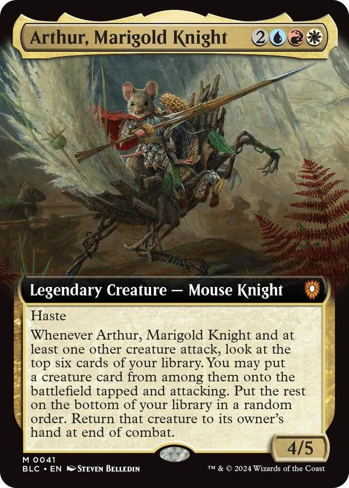 Arthur, Marigold Knight (Extended Art) Foil