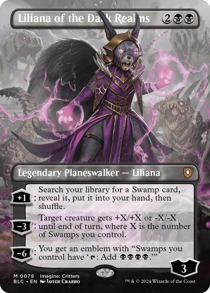Liliana of the Dark Realms (Borderless) Foil