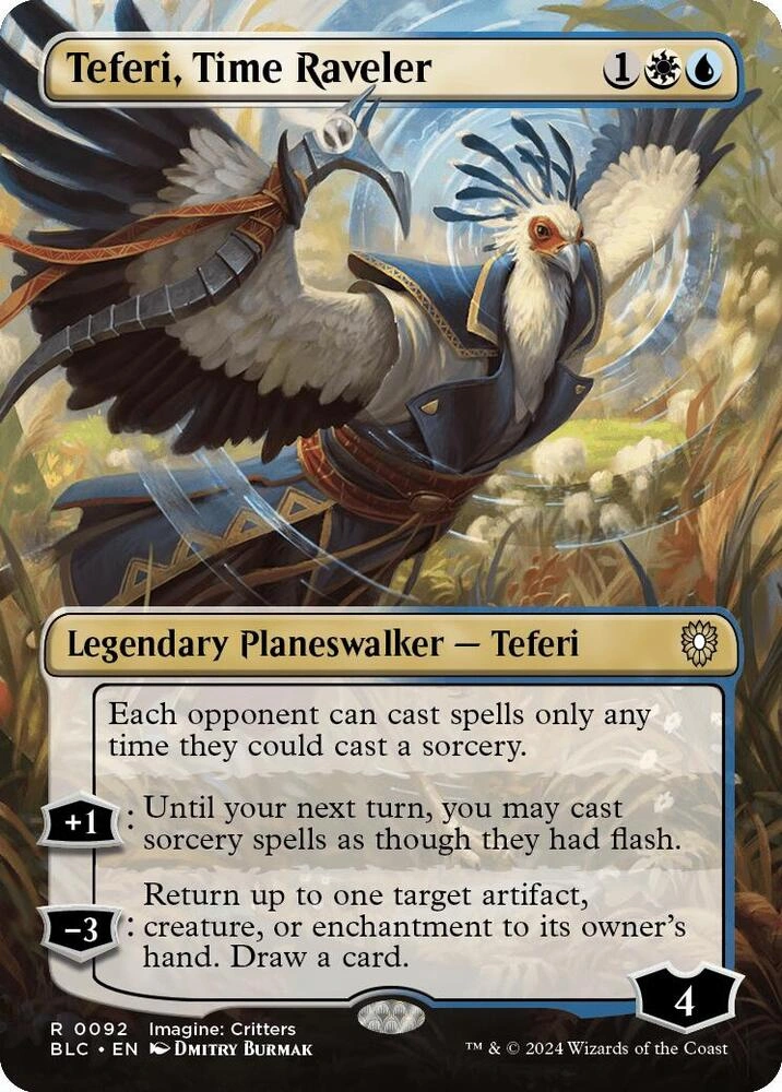 Teferi, Time Raveler (Borderless) Foil