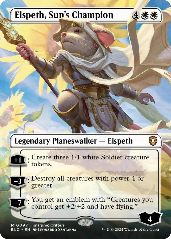 Elspeth, Sun's Champion (Borderless) Foil