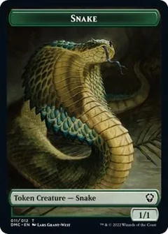Snake // Egg Double-Sided Token 11 // 8