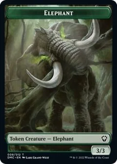 Elephant // Treasure Double-Sided Token 9 // 24