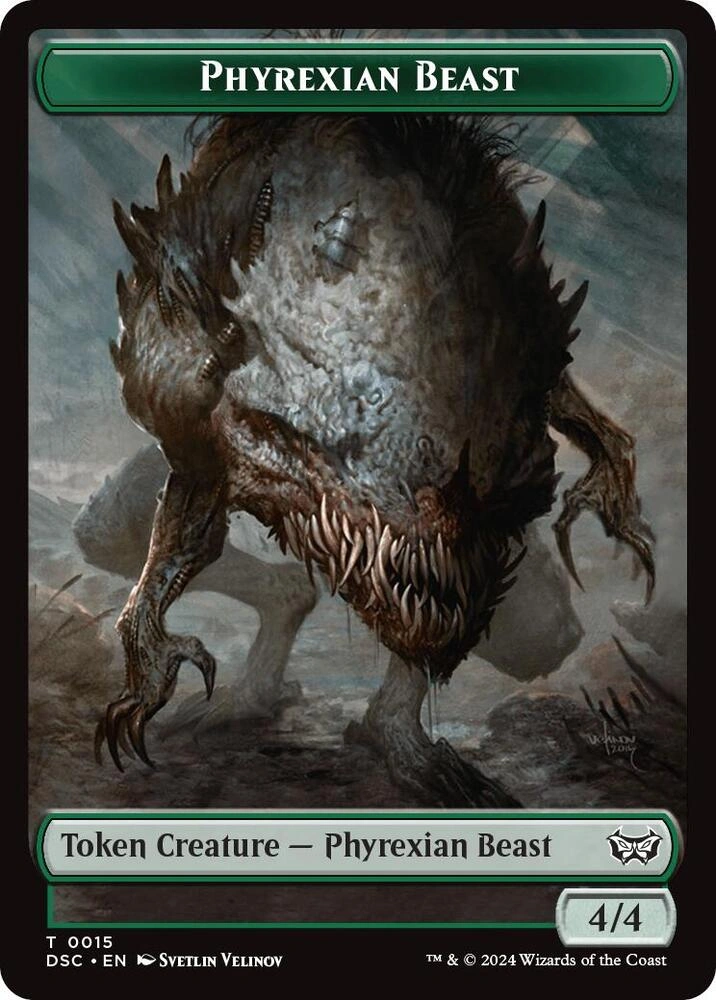 Phyrexian Beast // Manifest Double-Sided Token