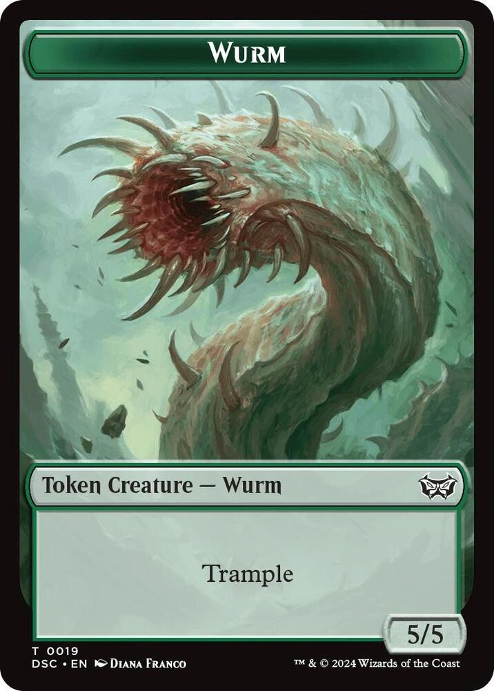Wurm (0019) // Insect (0010) Double-Sided Token