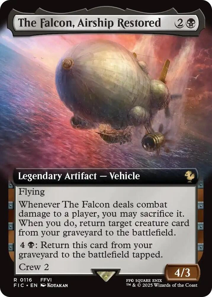 The Falcon, Airship Restored (Extended Art) Foil