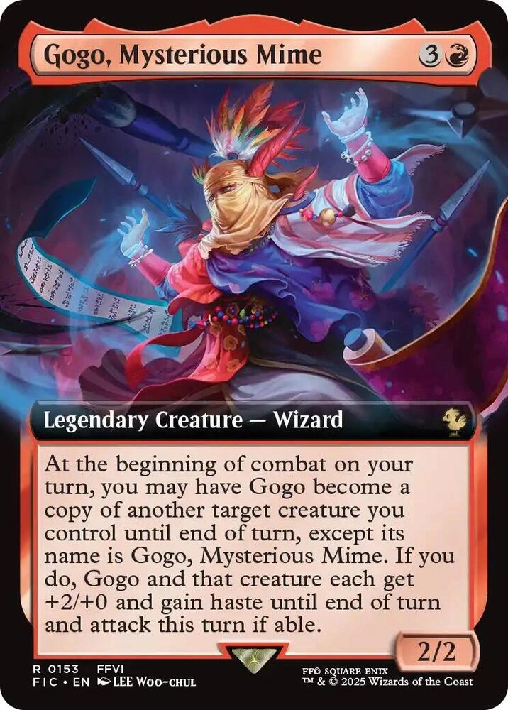 Gogo, Mysterious Mime (Extended Art) Foil