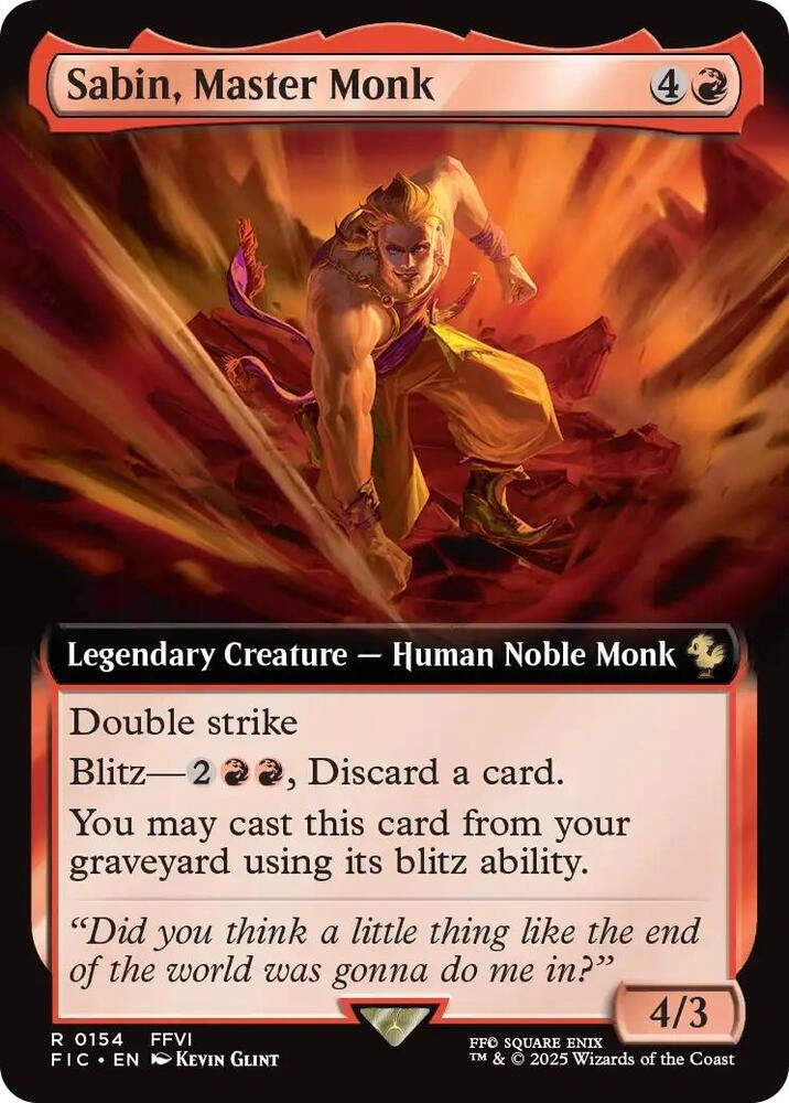 Sabin, Master Monk (Extended Art) Foil