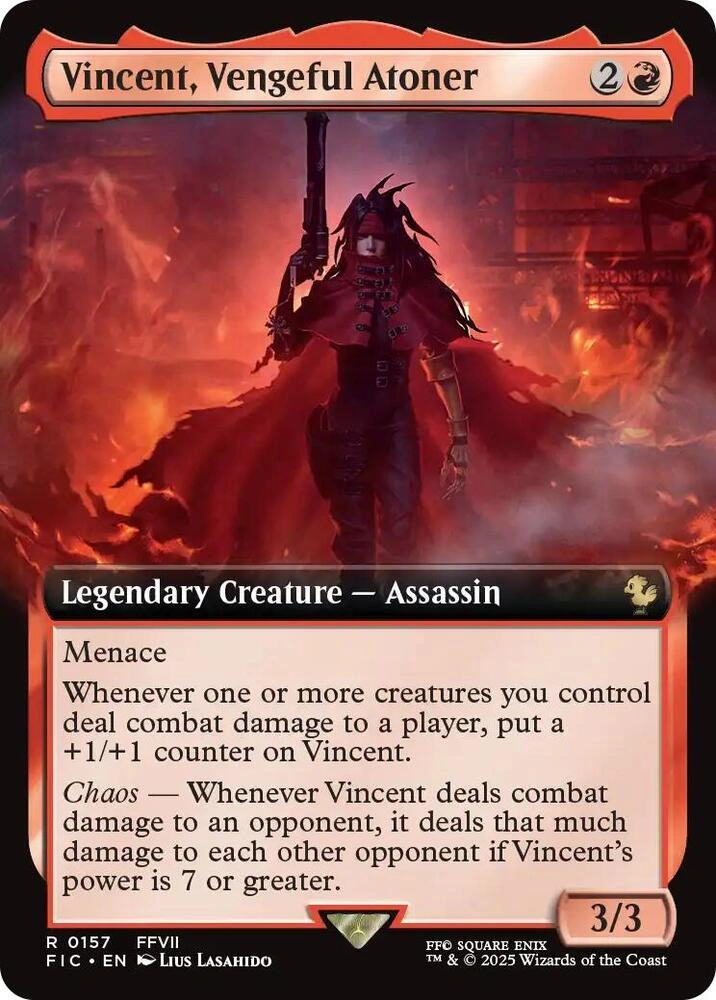 Vincent, Vengeful Atoner (Extended Art) Foil