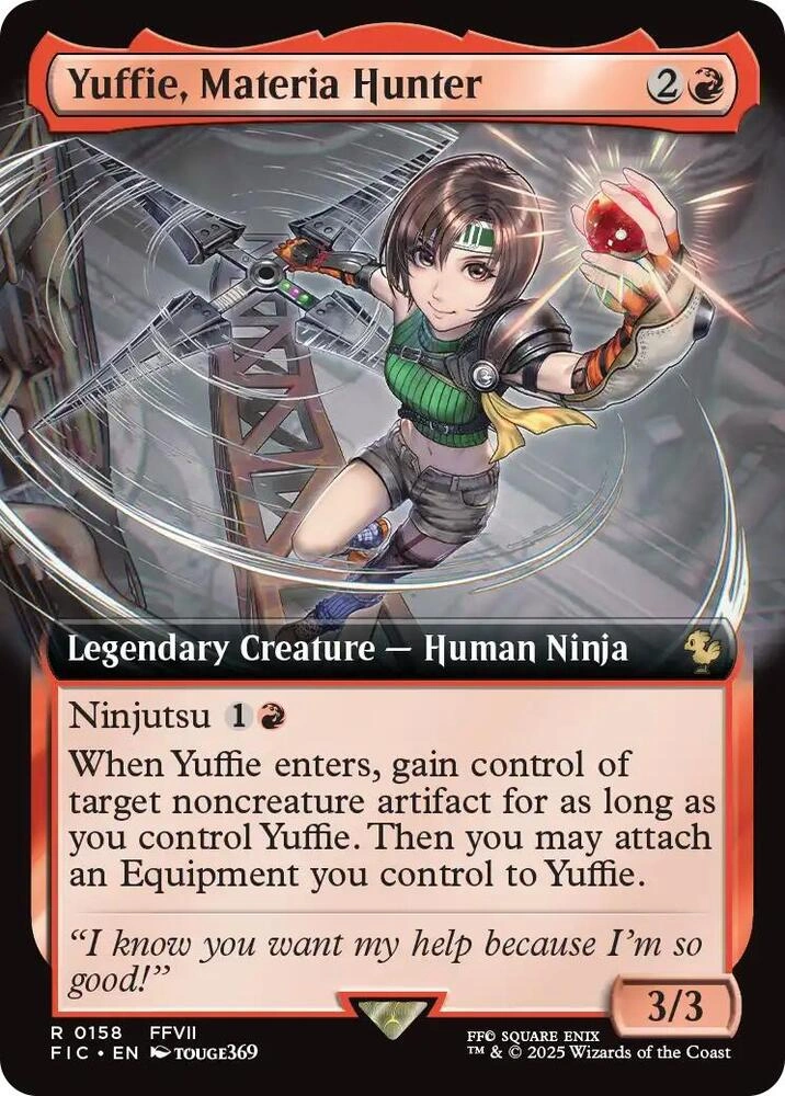 Yuffie, Materia Hunter (Extended Art) Foil