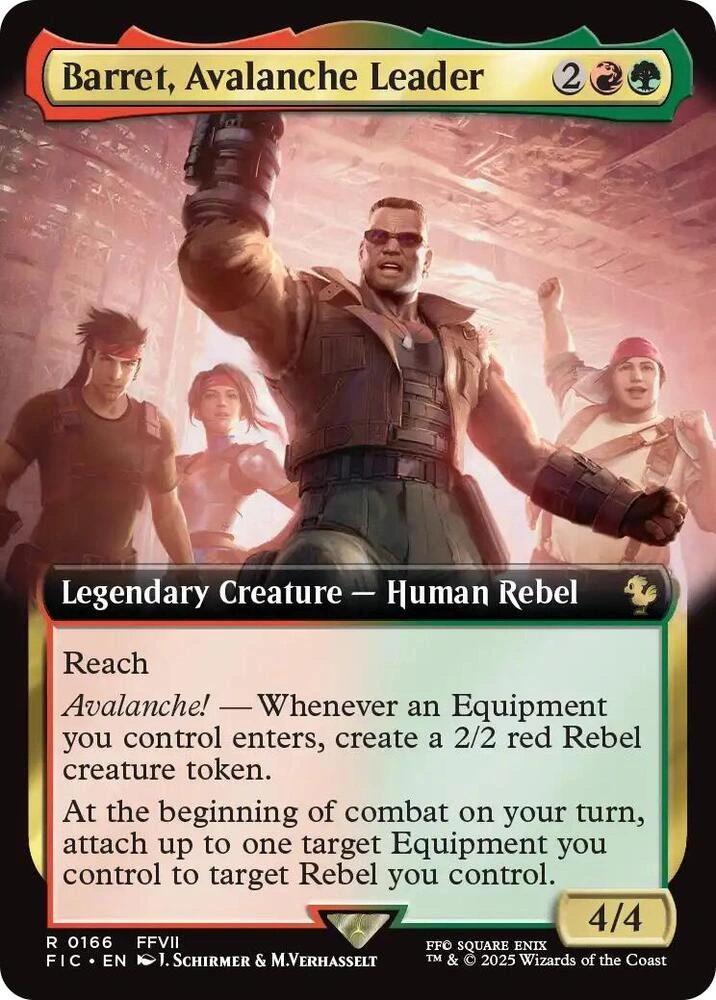 Barret, Avalanche Leader (Extended Art) Foil