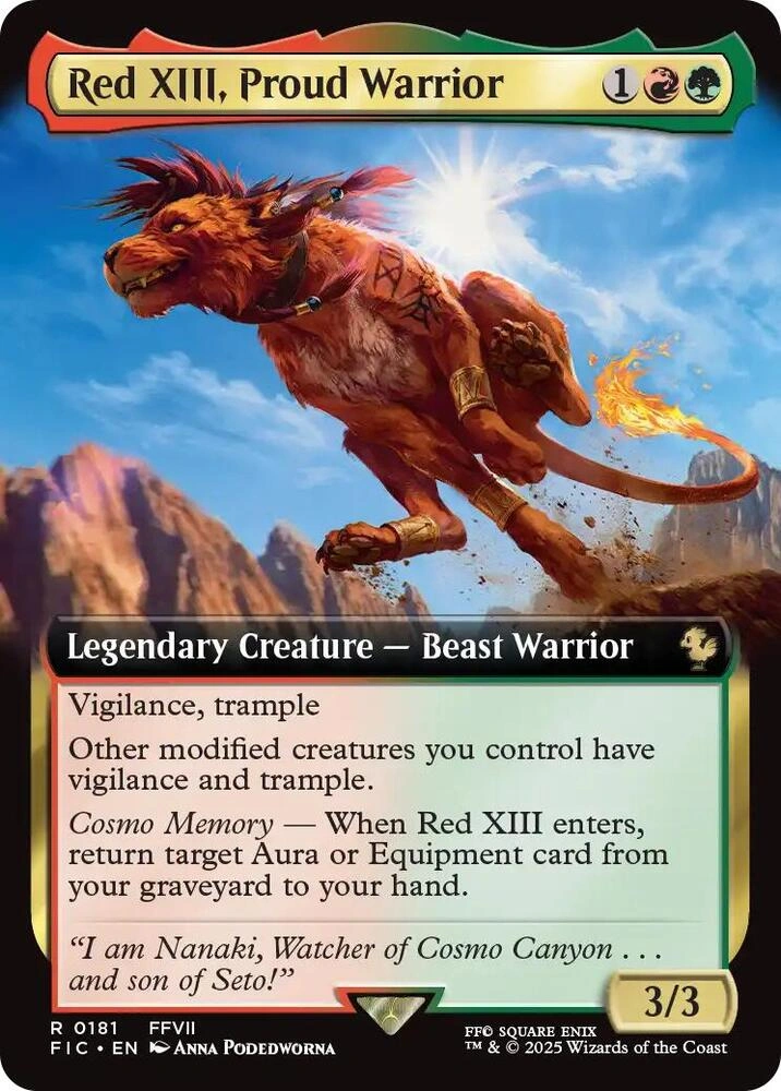 Red XIII, Proud Warrior (Extended Art) Foil