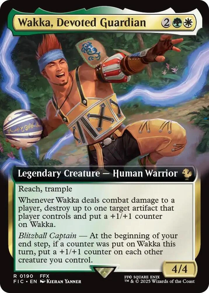 Wakka, Devoted Guardian (Extended Art) Foil