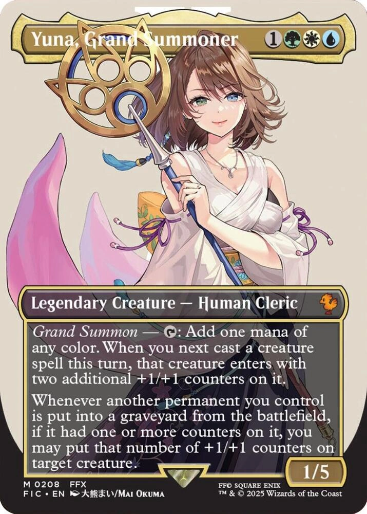 Yuna, Grand Summoner (Borderless) Foil