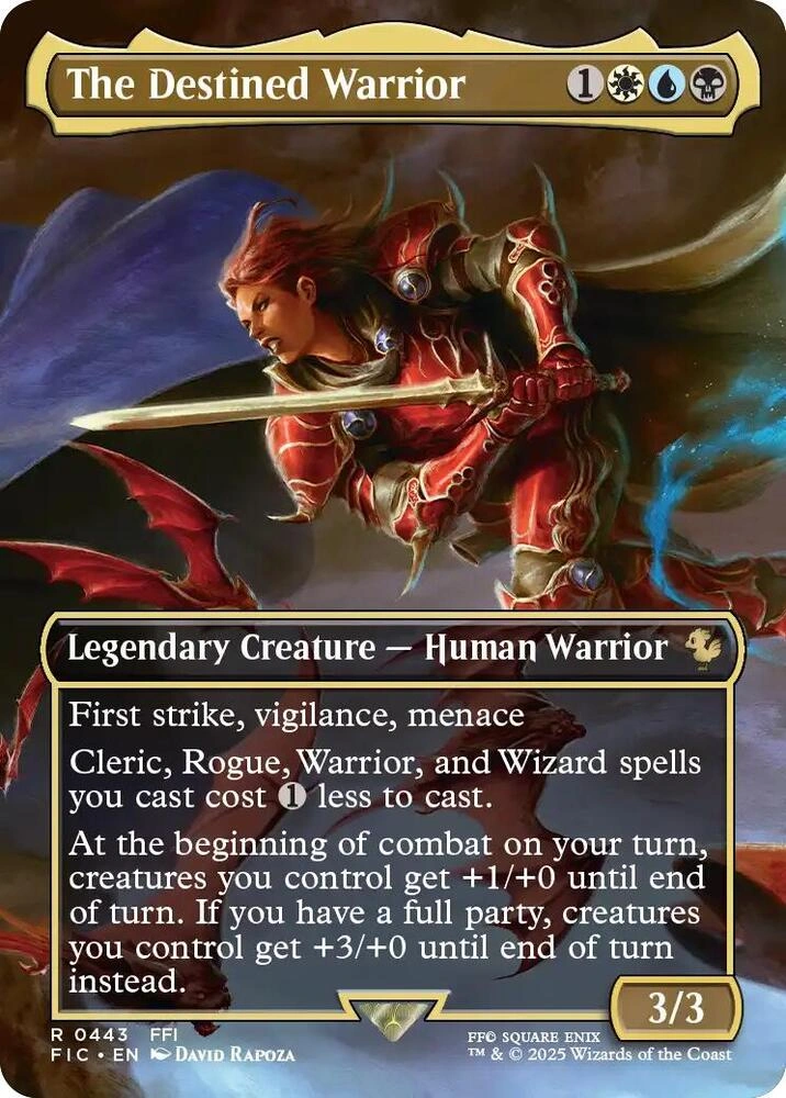 The Destined Warrior (Borderless) Foil