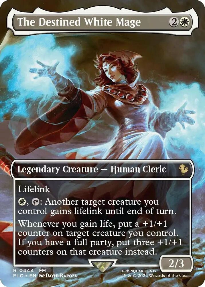 The Destined White Mage (Borderless) Foil