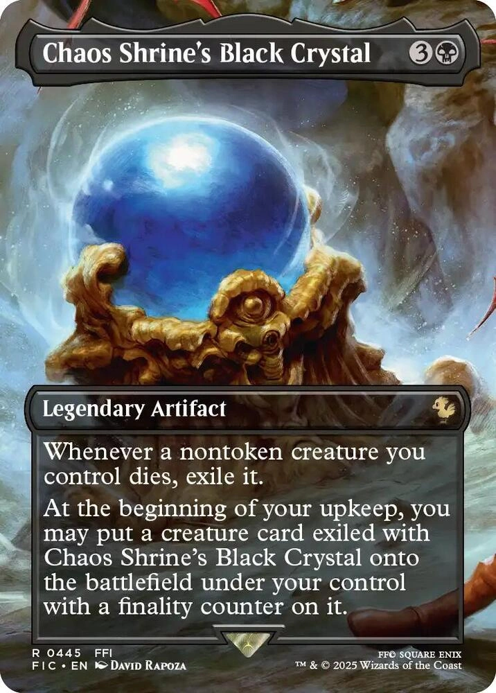 Chaos Shrine's Black Crystal (Borderless) Foil