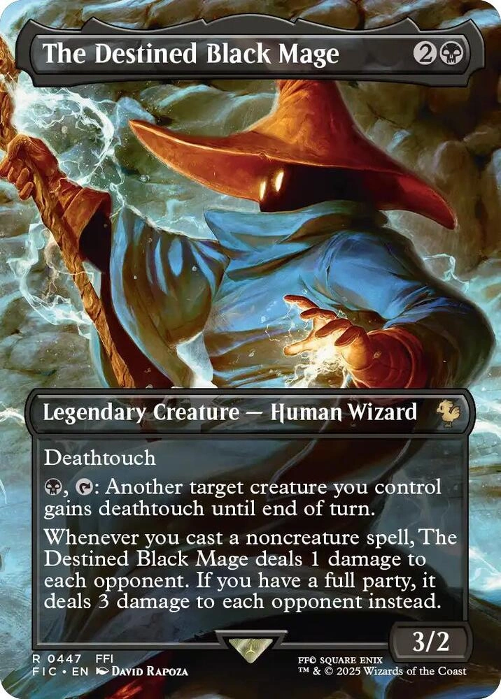 The Destined Black Mage (Borderless) Foil