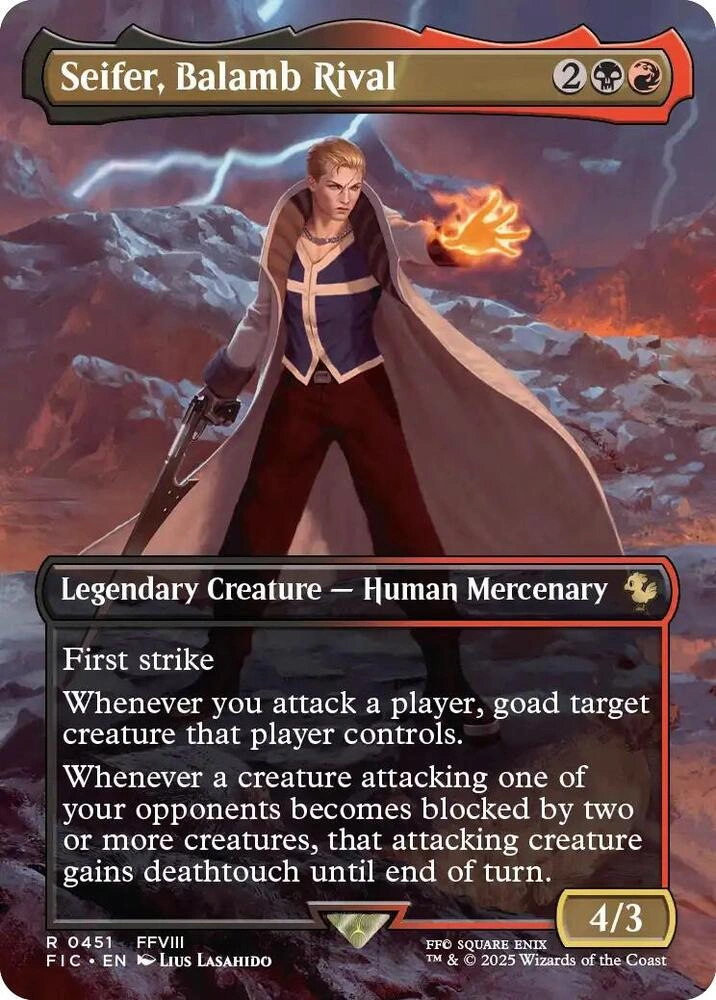 Seifer, Balamb Rival (Borderless) Foil