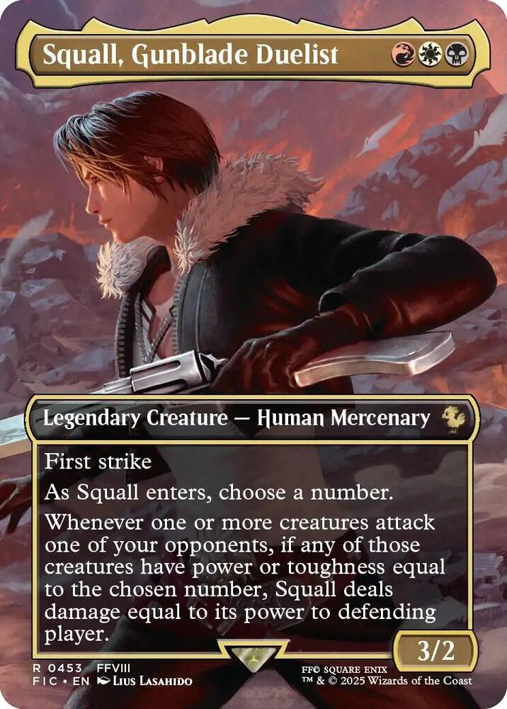 Squall, Gunblade Duelist (Borderless) Foil