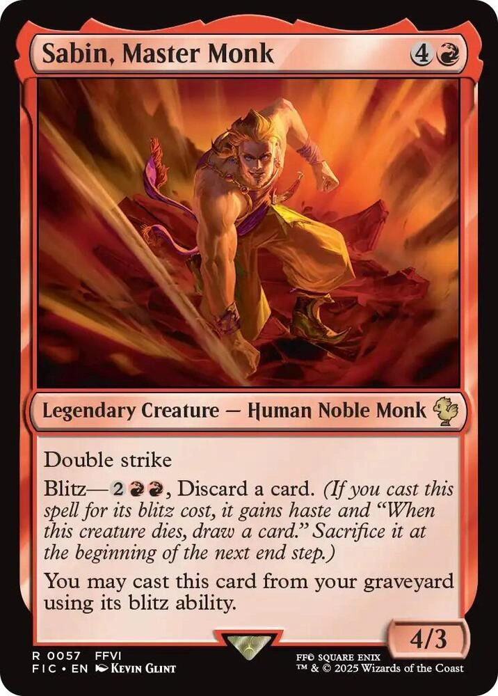 Sabin, Master Monk (Surge Foil)
