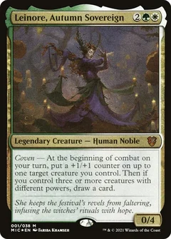 Leinore, Autumn Sovereign (Display Commander) - Thick Stock Foil 1