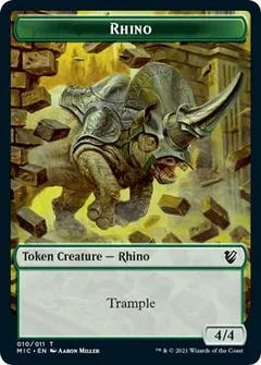 Rhino // Wolf Double-Sided Token 10 // 13