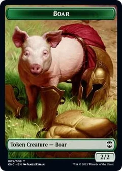 Boar // Spirit Double-Sided Token 5 // 4