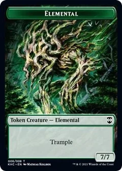 Elemental // Elf Warrior Double-Sided Token 6 // 15