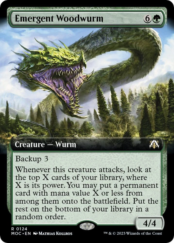 Emergent Woodwurm (Extended Art) Foil