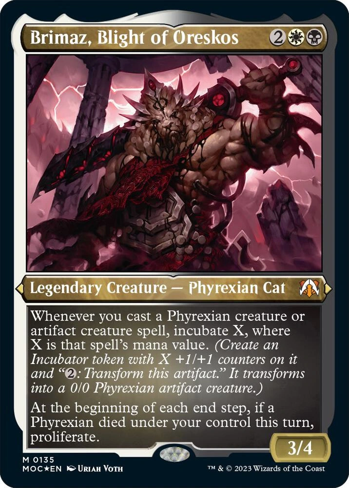 Brimaz, Blight of Oreskos (Display Commander) - Thick Stock Foil