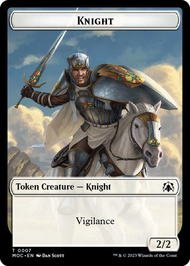 Knight (7) // Spirit (14) Double-sided Token