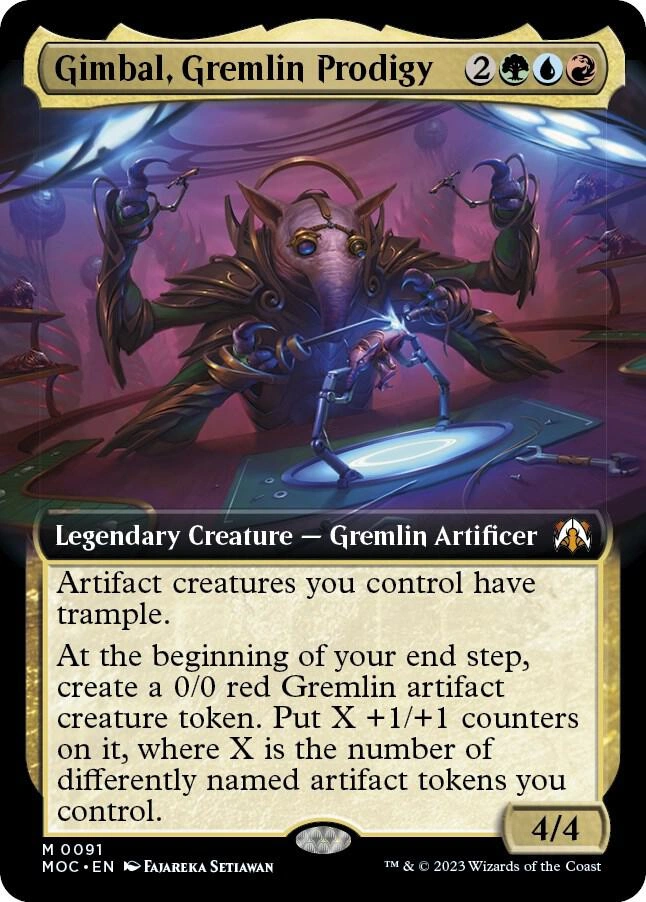Gimbal, Gremlin Prodigy (Extended Art) Foil
