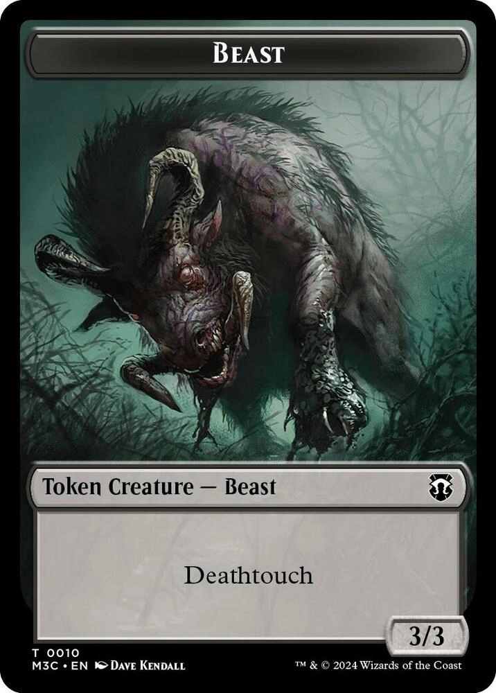 Beast (0010) // Shapeshifter (0008) Double-Sided Token