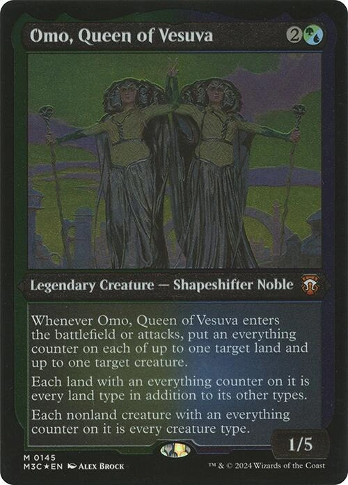 Omo, Queen of Vesuva (Display Commander) - Thick Stock Foil