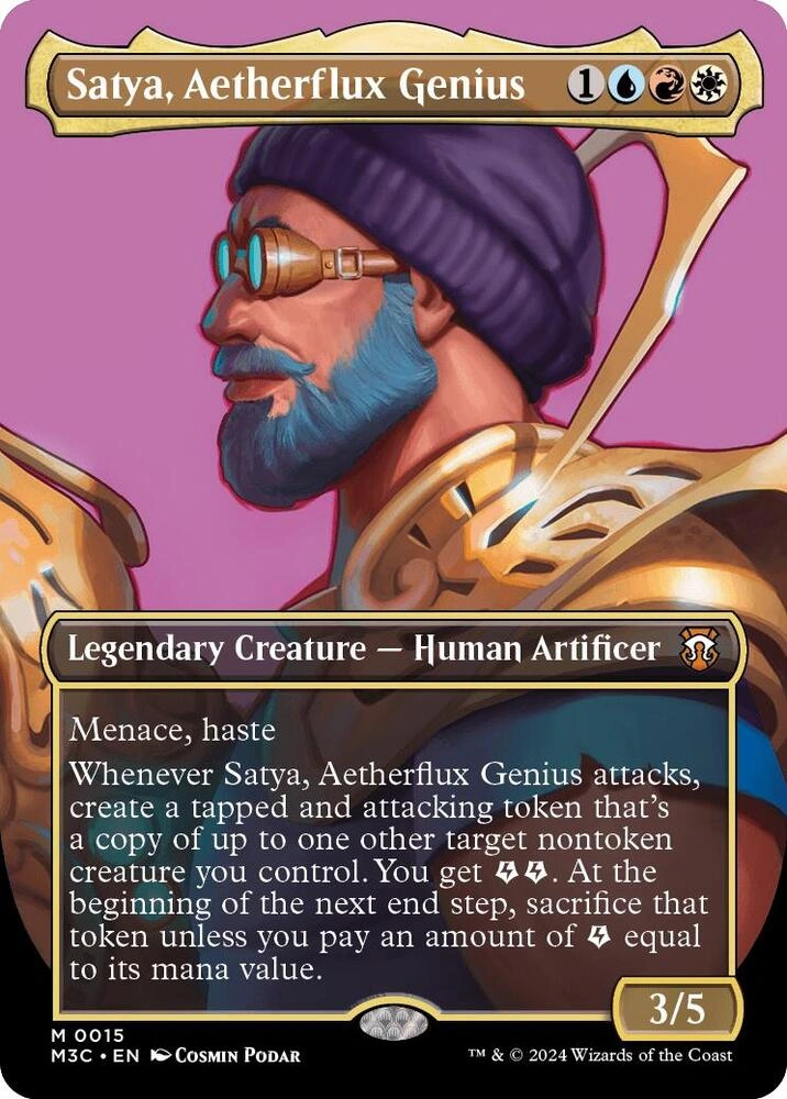 Satya, Aetherflux Genius (Borderless) Foil