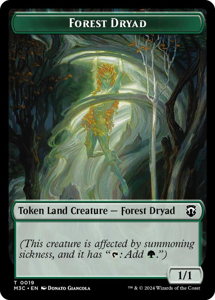 Forest Dryad // Boar Double-Sided Token