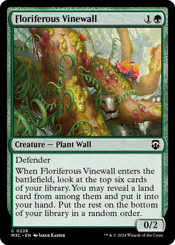 Floriferous Vinewall (Ripple Foil)