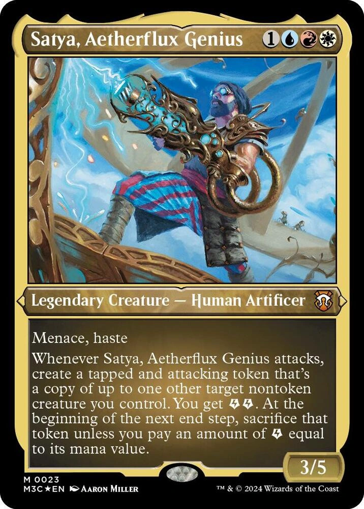 Satya, Aetherflux Genius (Foil Etched)